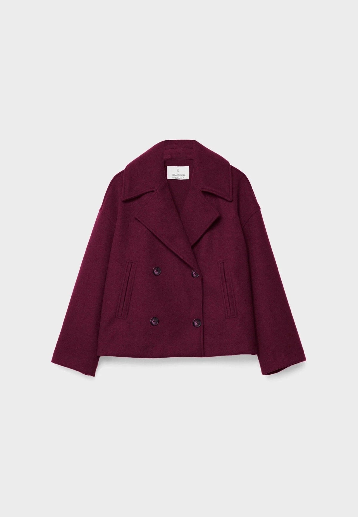 Blazer court femme croisé double boutonnage coupe ajustée