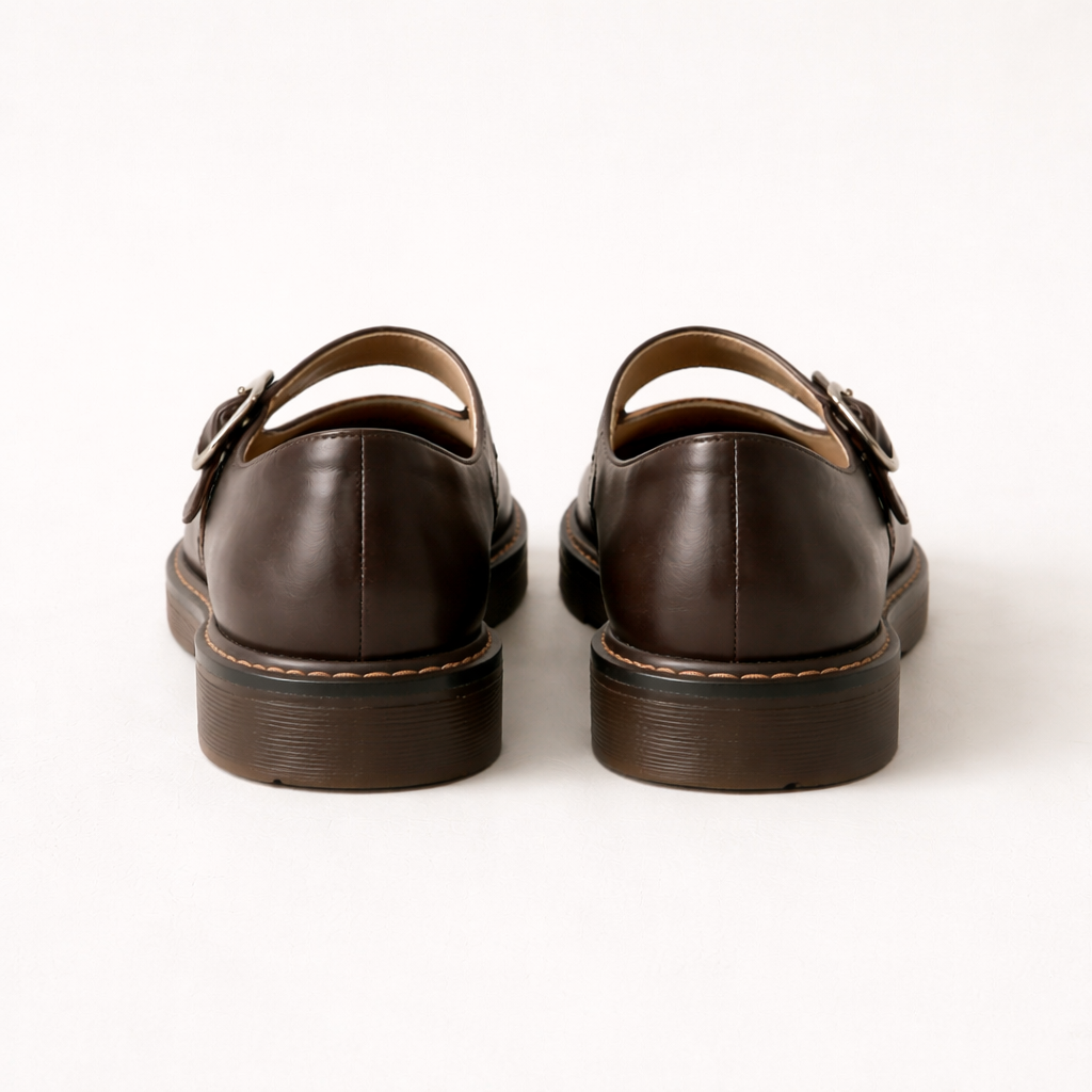 Chaussures Mary Jane pour Femmes | Cuir Plat, Style Vintage | Bride Ajustable