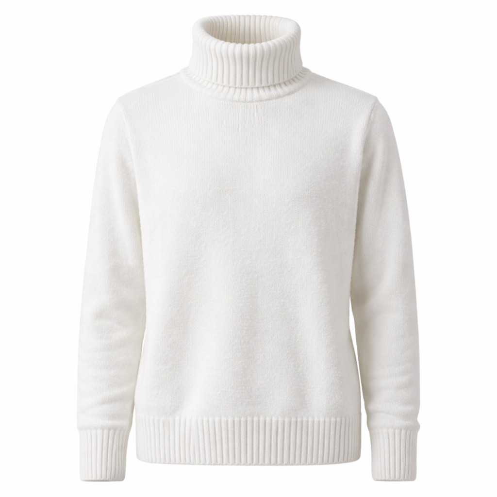Pull laine épaisse homme - col montant - chaud