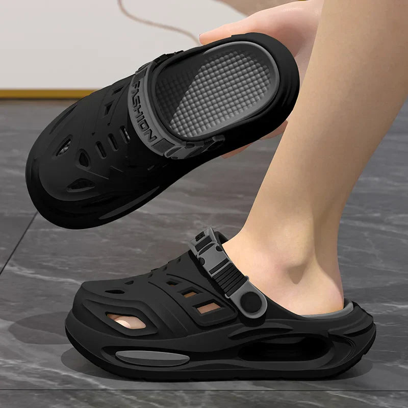 Pantoufles Homme | Semelle Coussinée, Sangle Ajustable