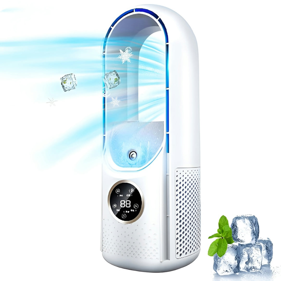 Climatiseur Portable Sans Pales | Silencieux, Compact | Maison Bureau