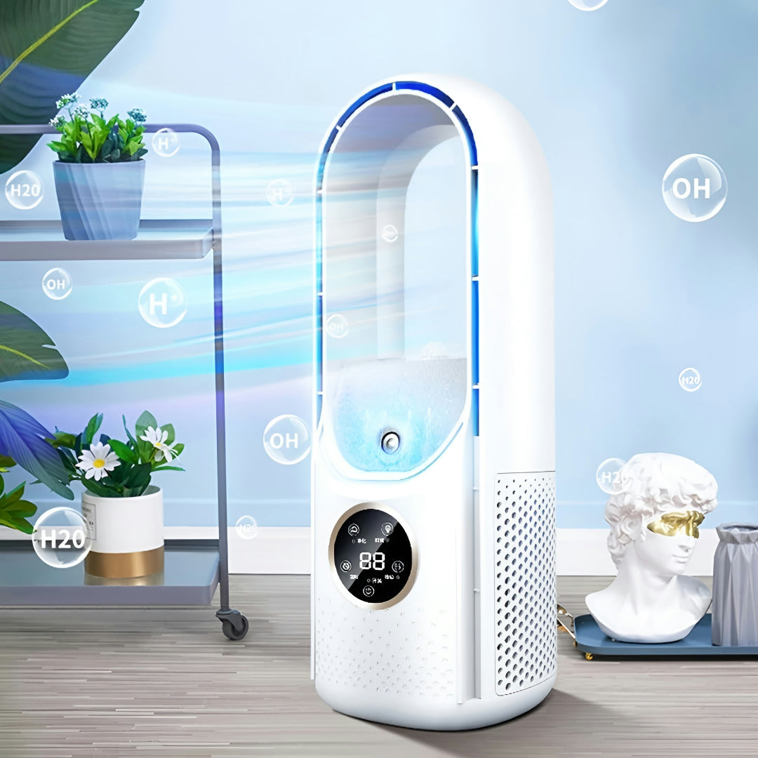 Climatiseur Portable Sans Pales | Silencieux, Compact | Maison Bureau