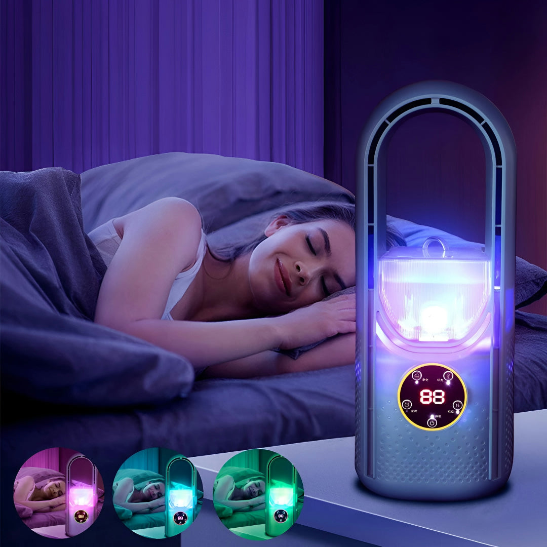 Climatiseur Portable Sans Pales | Silencieux, Compact | Maison Bureau
