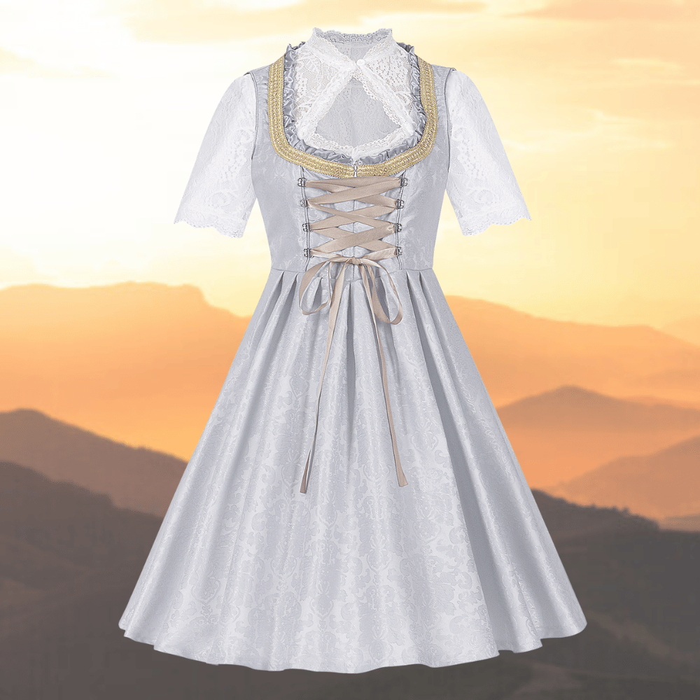 Dirndl Kleid für Frauen - Leichtes Material - Traditionelle Kleidung für Oktoberfest