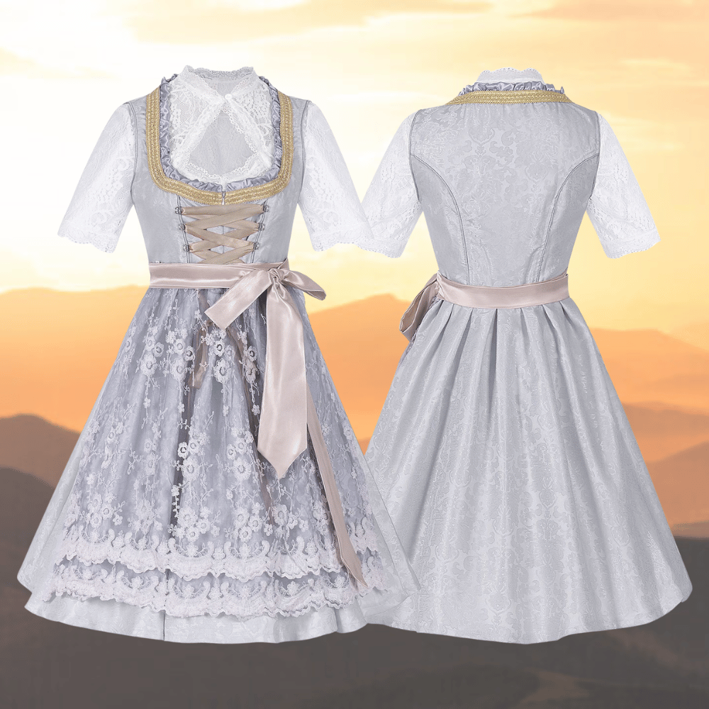 Dirndl Kleid für Frauen - Leichtes Material - Traditionelle Kleidung für Oktoberfest