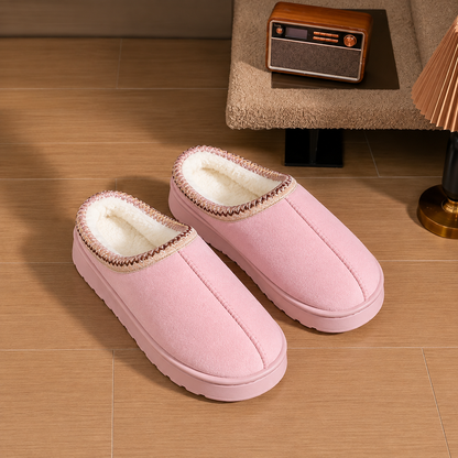 Chaussons Femme | Doublure Peluche, Chaude | Semelle Épaisse, Antidérapante