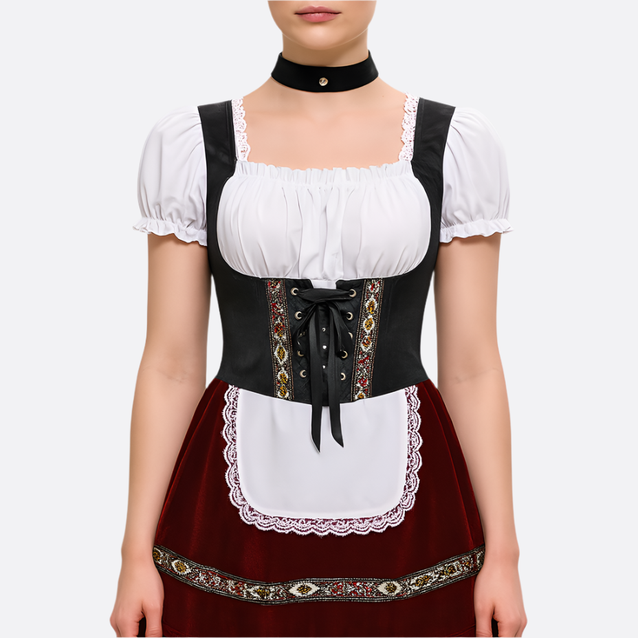 Robe Mini Dirndl Élégante - Matériau de Haute Qualité - Trachten Oktoberfest