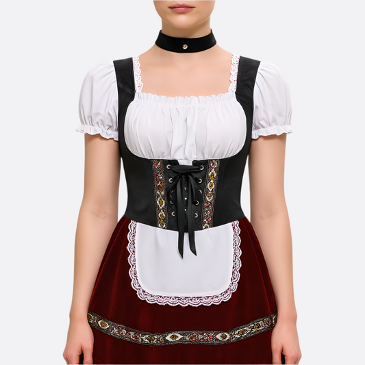 Robe Mini Dirndl Élégante - Matériau de Haute Qualité - Trachten Oktoberfest