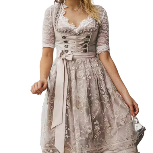 Robe Dirndl Femme - Tissu Léger - Parfaite pour Oktoberfest