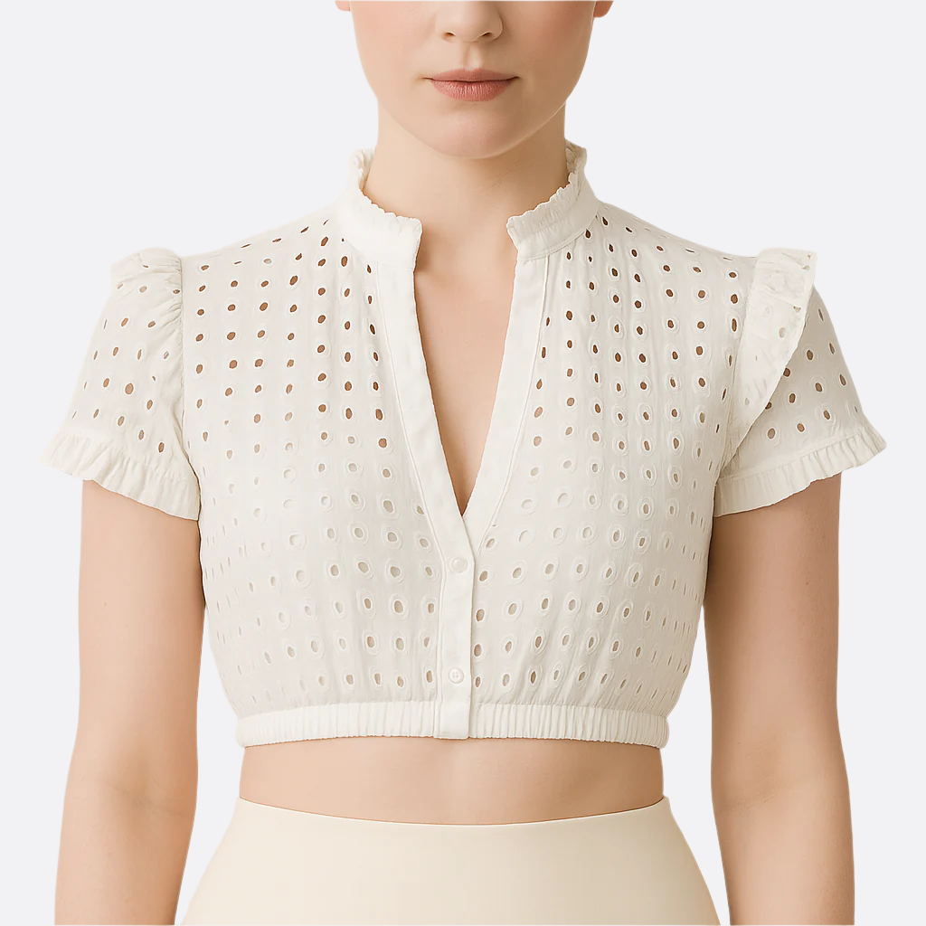 Blouse Dirndl à Manches Courtes pour Femmes - Coton de Haute Qualité - Prête pour Oktoberfest