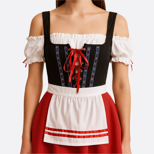 Mini Dirndl Kleid - Leichtes Material - Festliche Oktoberfestkleidung