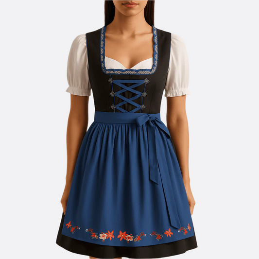 Mini Dirndl Kleid für Frauen - Traditionelles Design Oktoberfest - Festliches Trachtenkleid