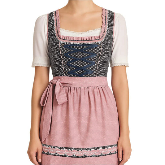 Robe Dirndl Femme - Coton - Tracht Oktoberfest - Style Festif