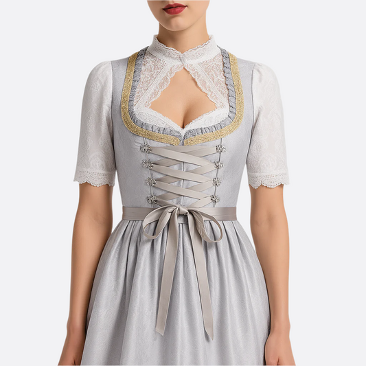 Dirndl Kleid für Frauen - Leichtes Material - Traditionelle Kleidung für Oktoberfest
