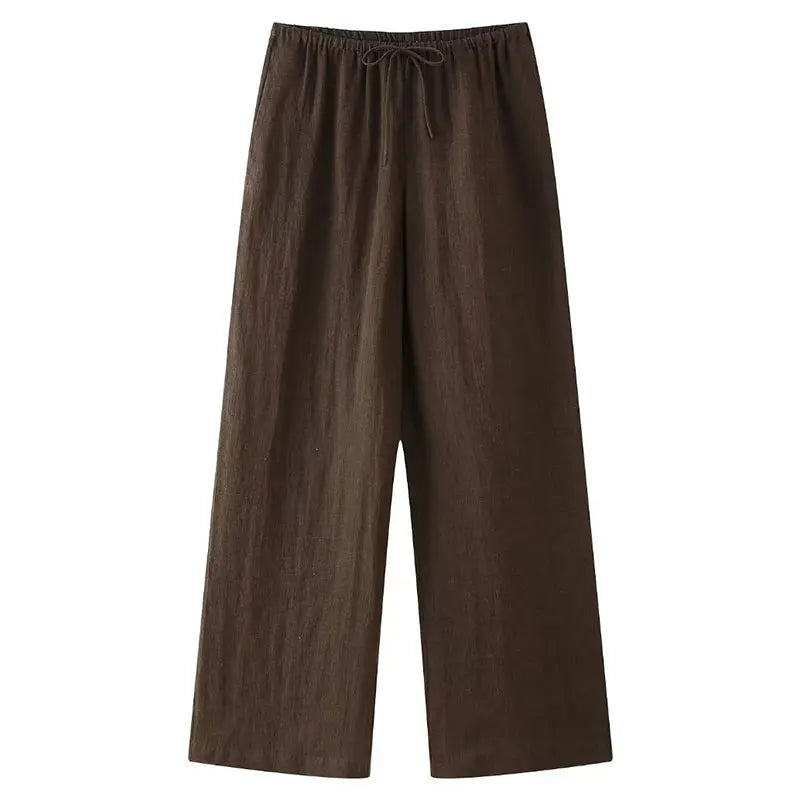 Costume féminin en lin - Élégant - Ensemble deux pièces