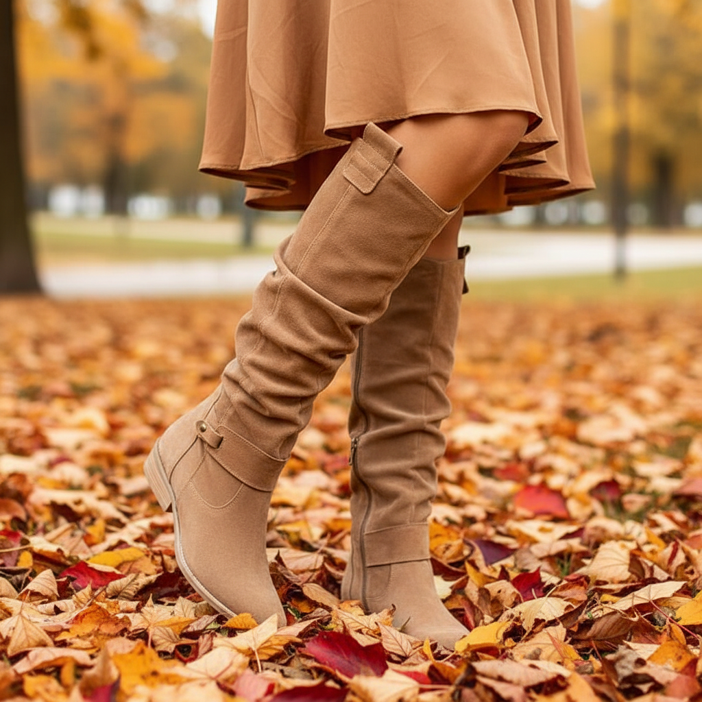 Bottes femme | Caoutchouc synthétique, montantes | Automne-hiver