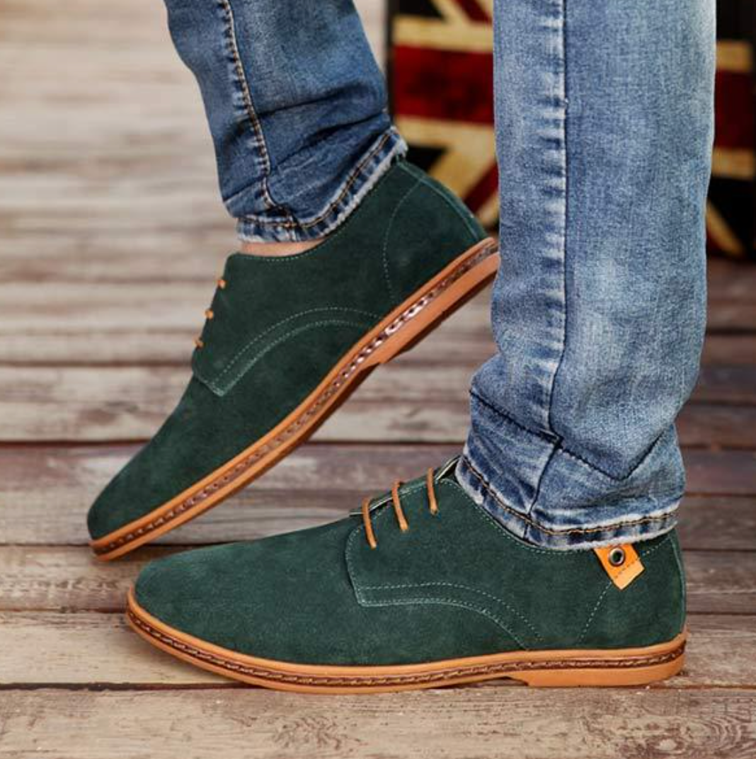 Chaussures de Ville Homme | Cuir Suédé, Lacets | Bleu, Marron, Noir