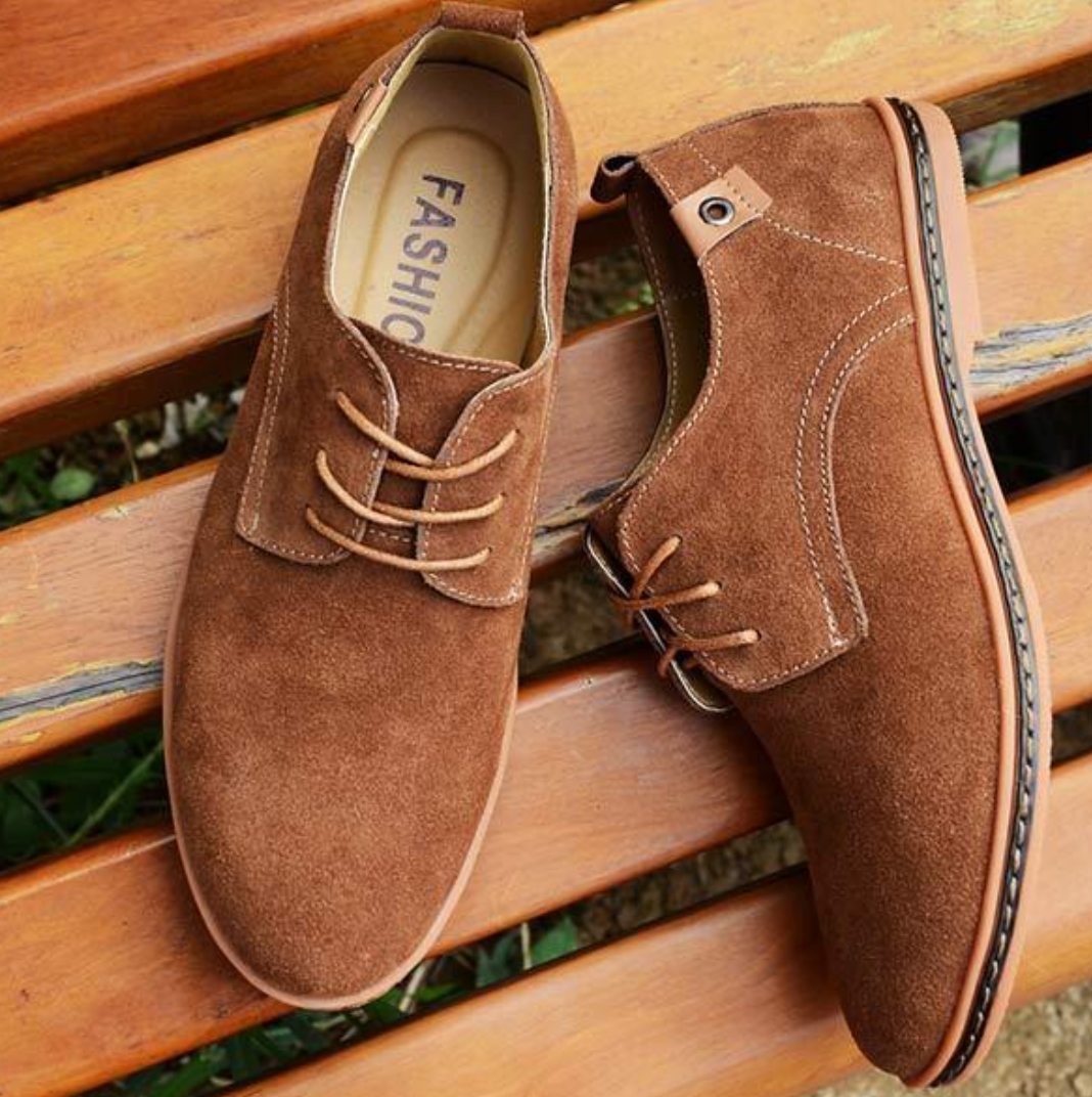 Chaussures de Ville Homme | Cuir Suédé, Lacets | Bleu, Marron, Noir