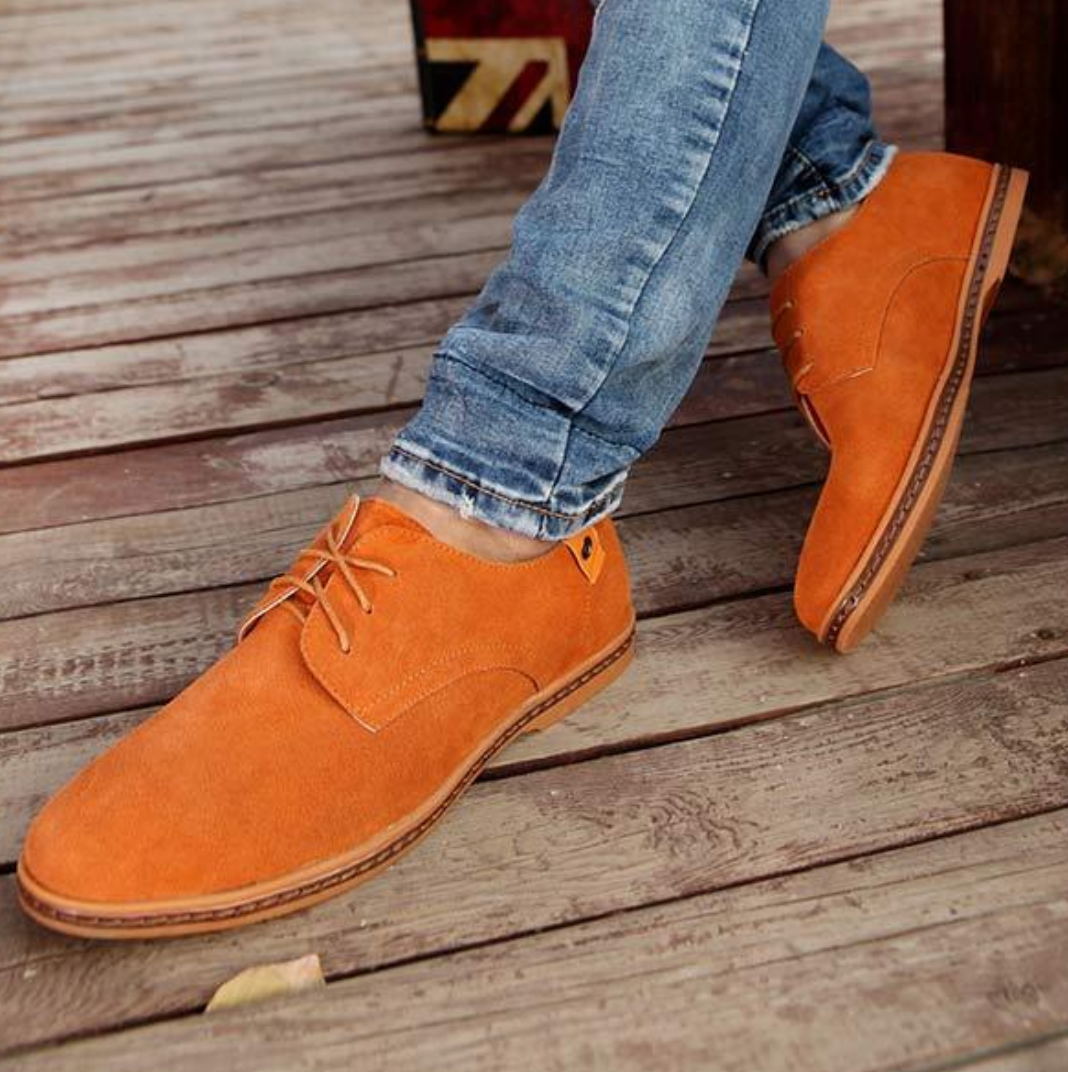 Chaussures de Ville Homme | Cuir Suédé, Lacets | Bleu, Marron, Noir