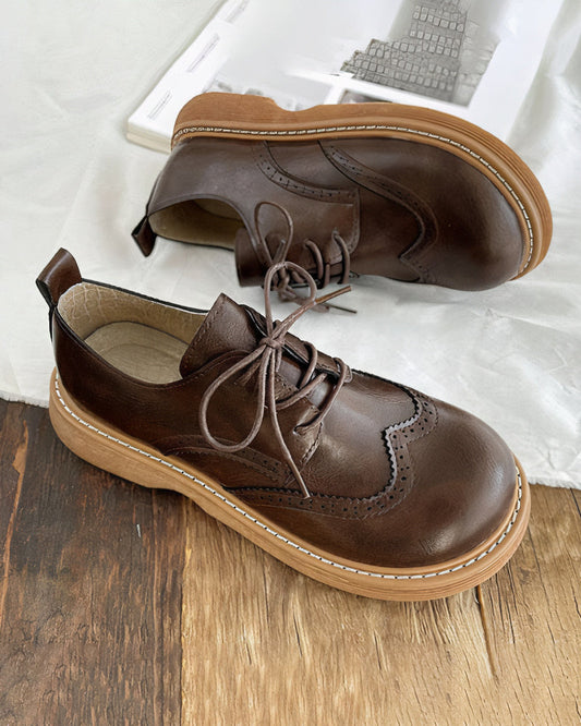 Chaussures Oxford femmes rétro - Modèle Elsie - Élégance intemporelle-Chaussures-PARIS FEMME