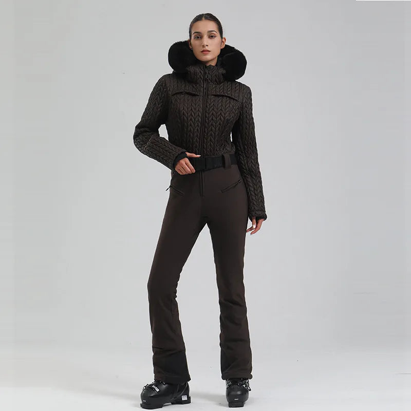 Combinaison ski une pièce - Isolation thermique - Imperméable - Chaude