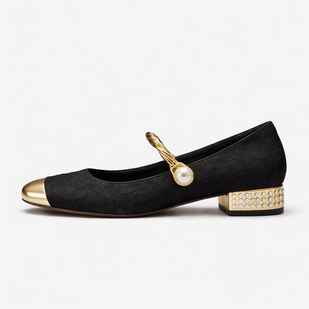 Ballerines Mary Jane pour femmes | Talon bas | Bout carré, chaussures de confort