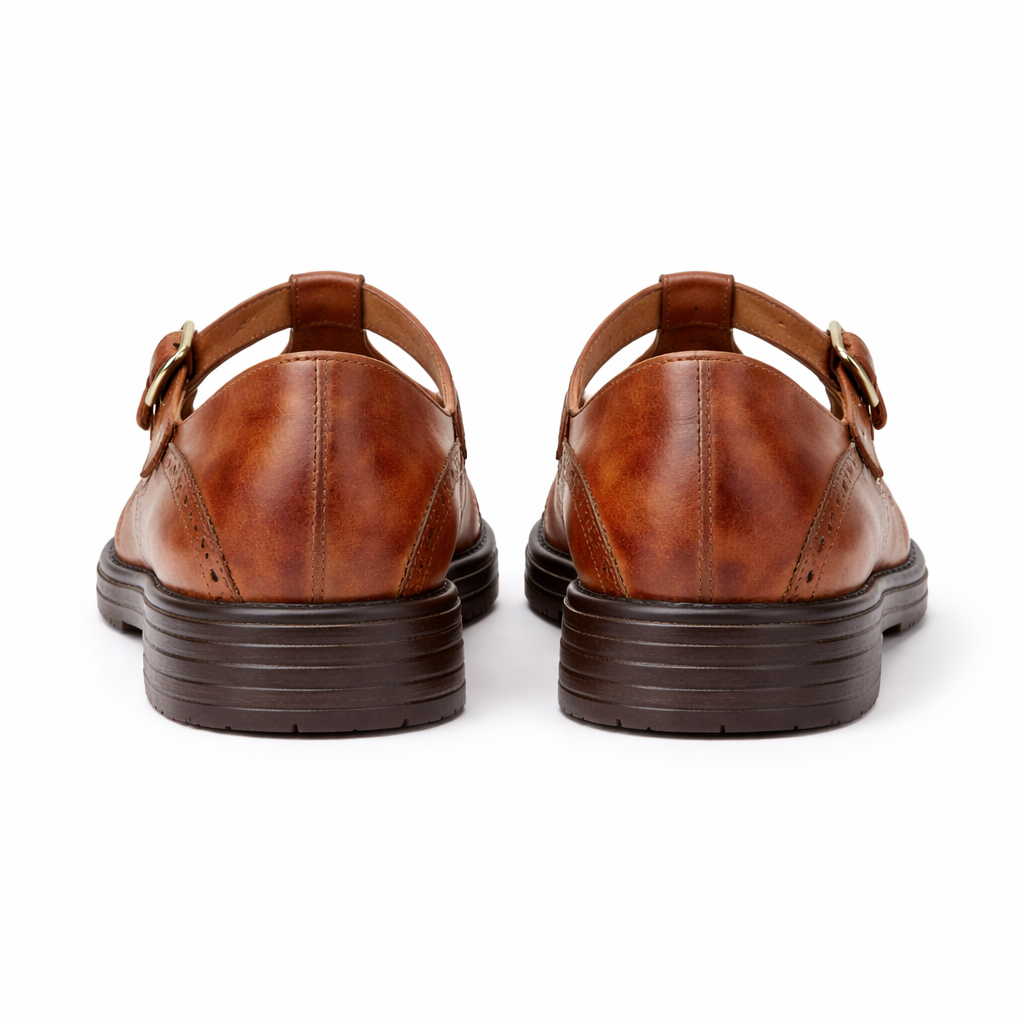 Chaussures Mary Jane pour femmes | Style Brogue en cuir | Ballerines confortables