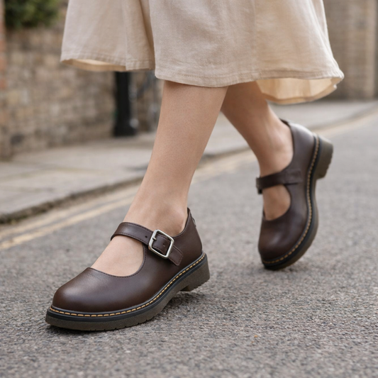 Chaussures Mary Jane pour femmes | Bout rond, sangle à boucle | Semelle confortable