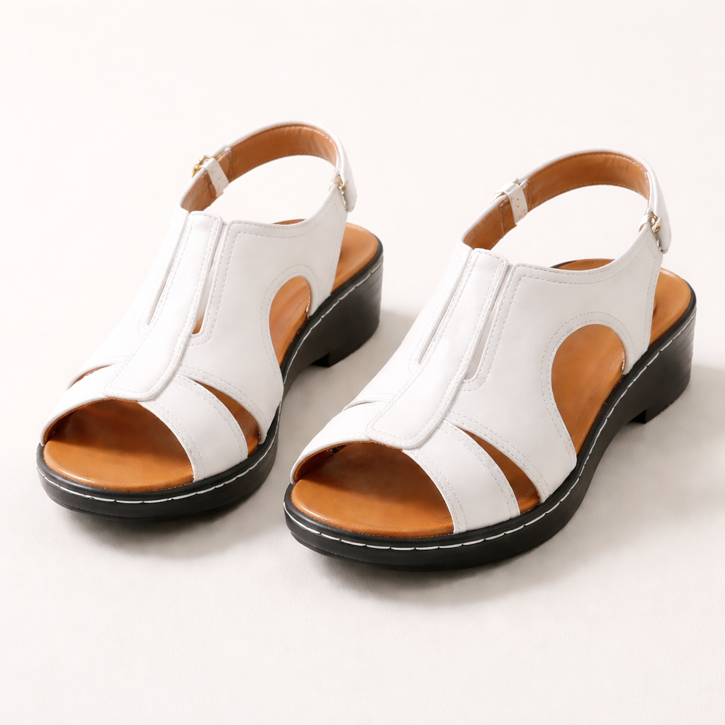 Sandales Compensées Femme | Confort, Bout Ouvert | Bride Cheville, Casual