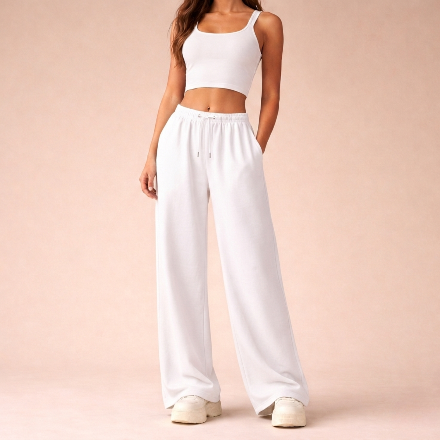 Pantalon jogging jambes larges | Confort moderne