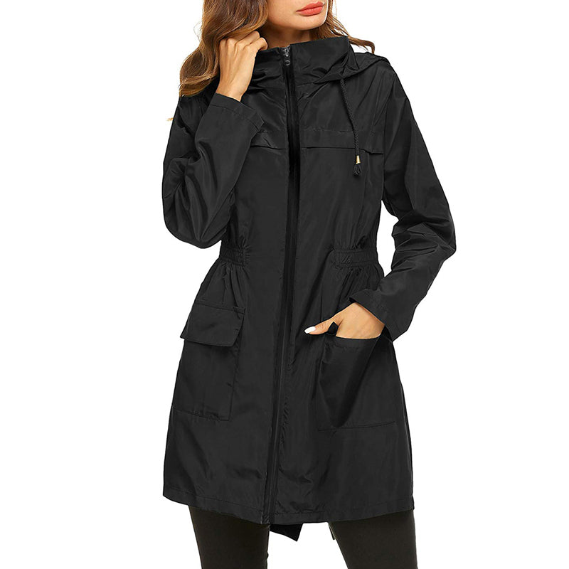 Imperméable femme | Léger, capuche | Veste pluie longue