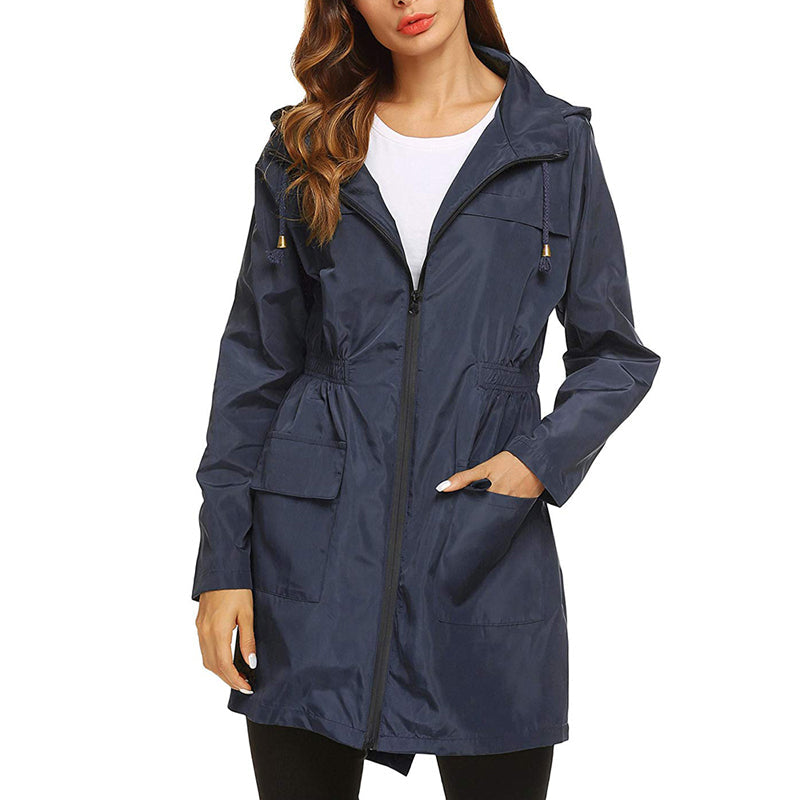 Imperméable femme | Léger, capuche | Veste pluie longue