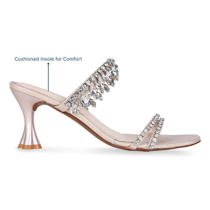 Talons Chandelier Femme | Sandales de Fête | Strass Scintillant