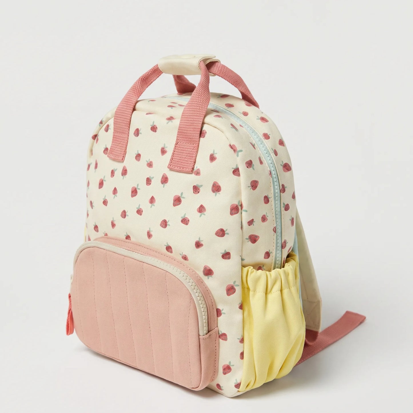 Sac à Dos Scolaire Motif Fraise | Enfants | Fond Coloré Amusant
