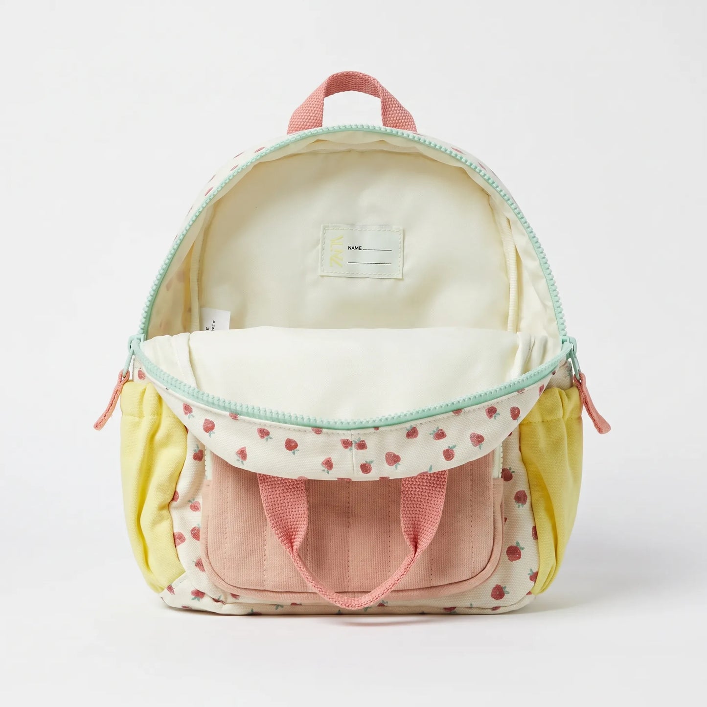 Sac à Dos Scolaire Motif Fraise | Enfants | Fond Coloré Amusant