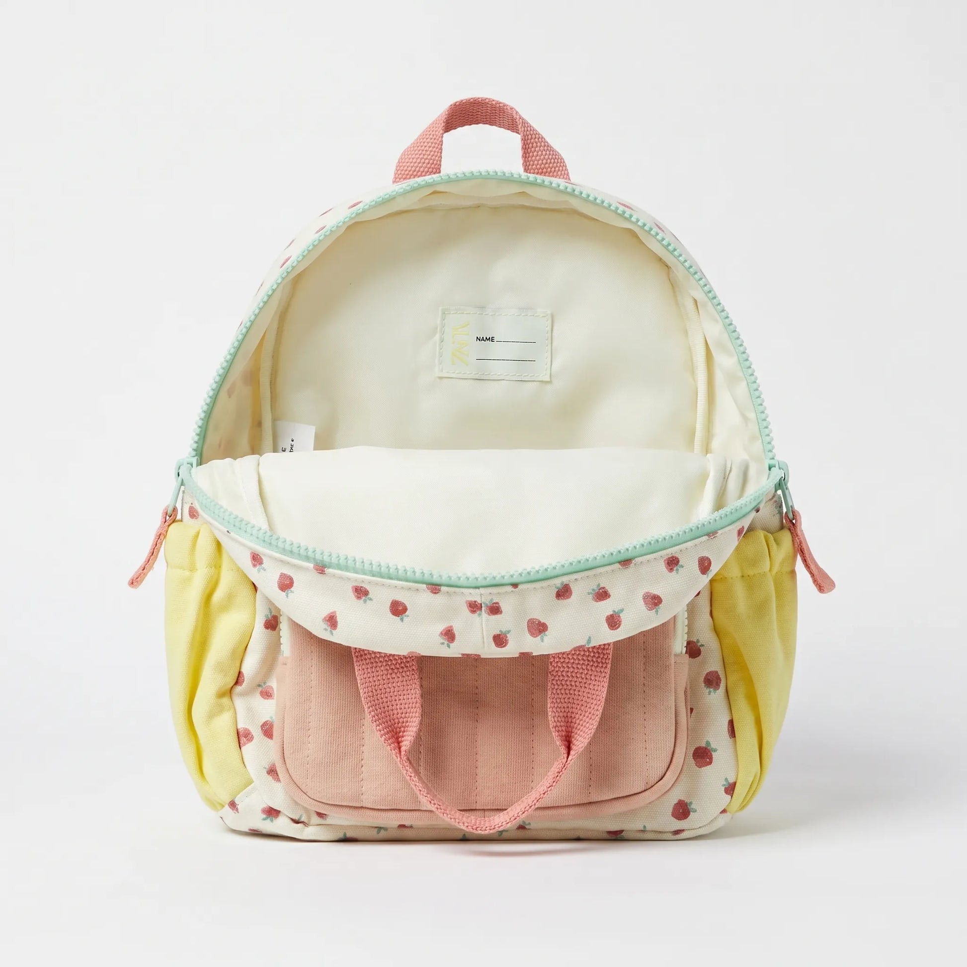 Sac à Dos Scolaire Motif Fraise | Enfants | Fond Coloré Amusant