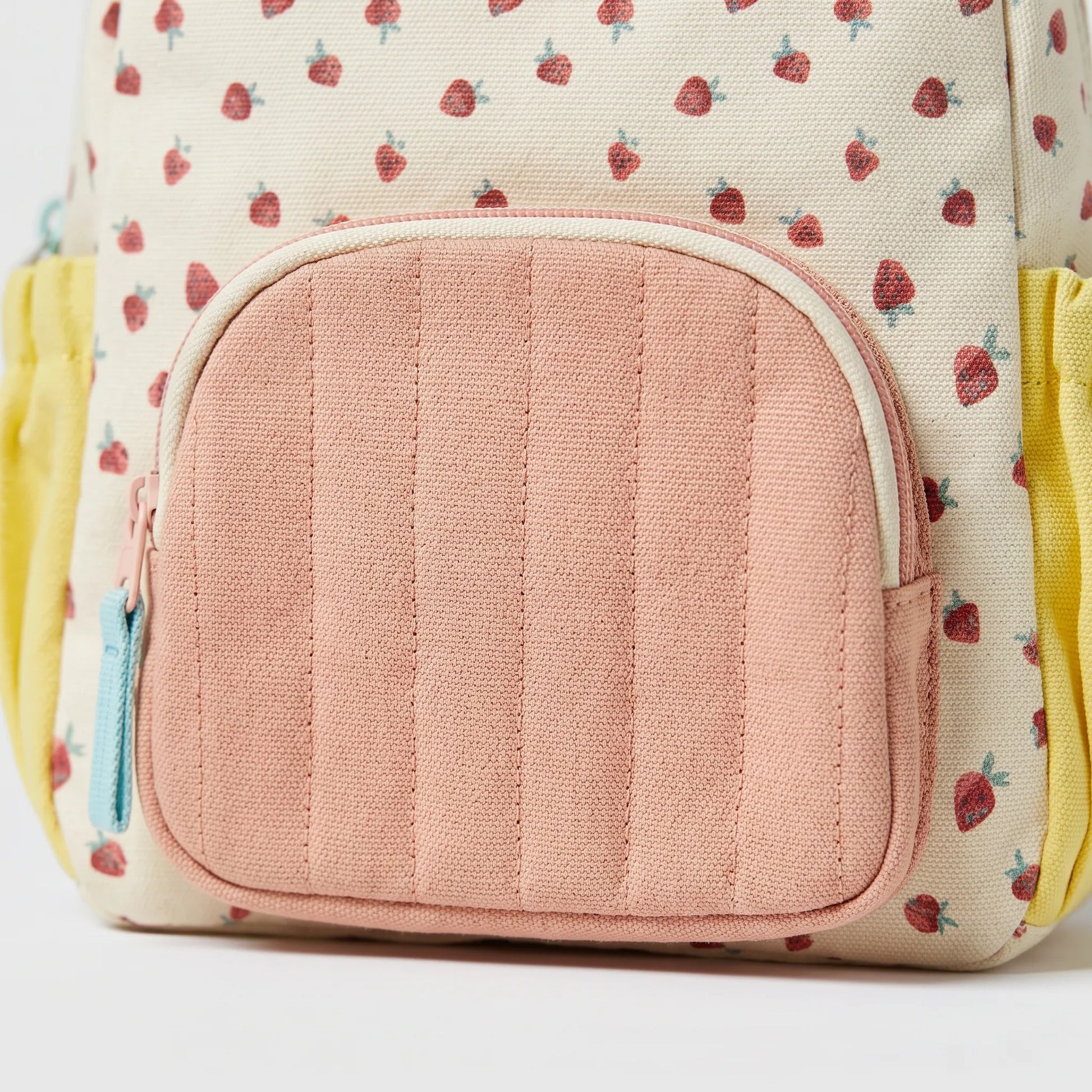 Sac à Dos Scolaire Motif Fraise | Enfants | Fond Coloré Amusant
