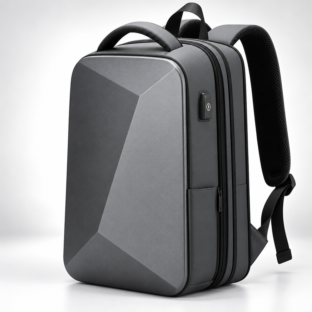 Laptop-Rucksack | Herren, diebstahlsicher, wasserdicht | 15 Zoll, USB-Anschluss