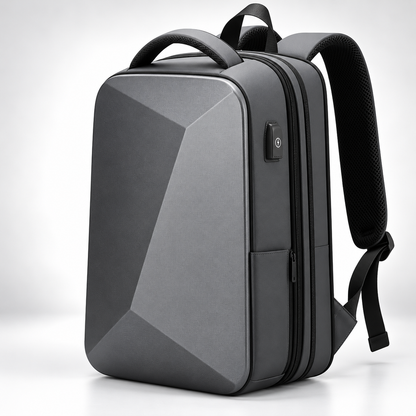 Laptop-Rucksack | Herren, diebstahlsicher, wasserdicht | 15 Zoll, USB-Anschluss
