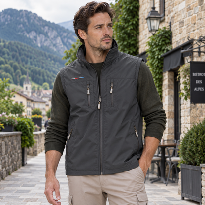 Gilet homme | Fermeture éclair, Col montant | Gilet de plein air