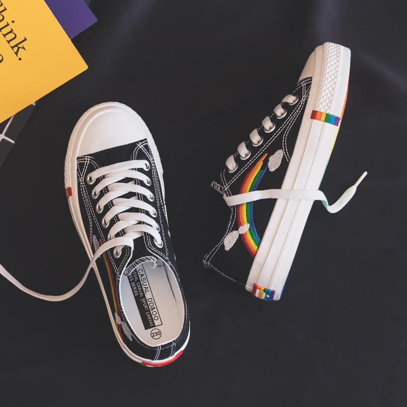 Baskets classiques arc-en-ciel - Style tendance - Confort optimal-Chaussures-PARIS FEMME