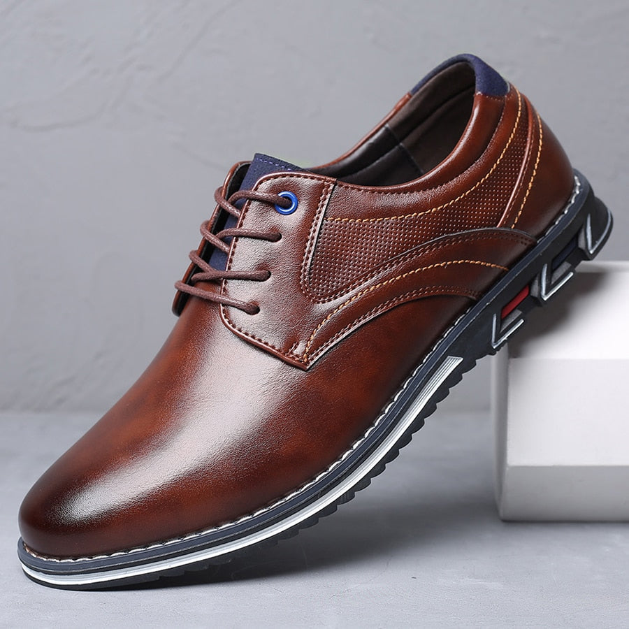 Chaussures de ville en cuir pour homme | Noir et marron