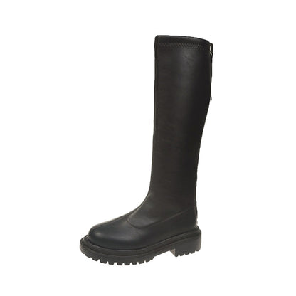 Bottes Femme Cuir | Noir, Marron, Blanc, Thé au Lait | Pointures 35-40