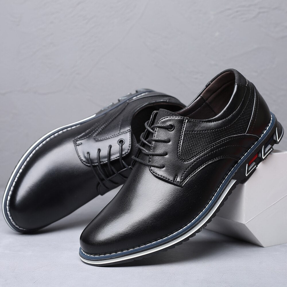 Chaussures de ville en cuir pour homme | Noir et marron