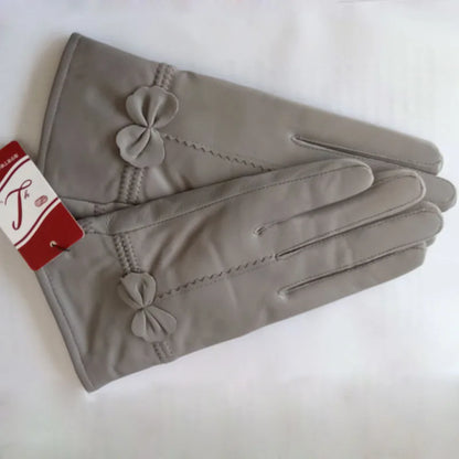 Gants cuir agneau femme avec doublure laine, cuir véritable