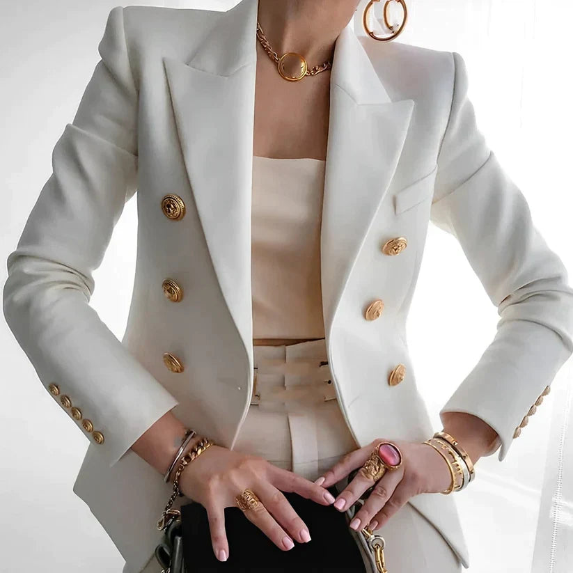 Blazer femme | Boutonnage simple, épaules structurées