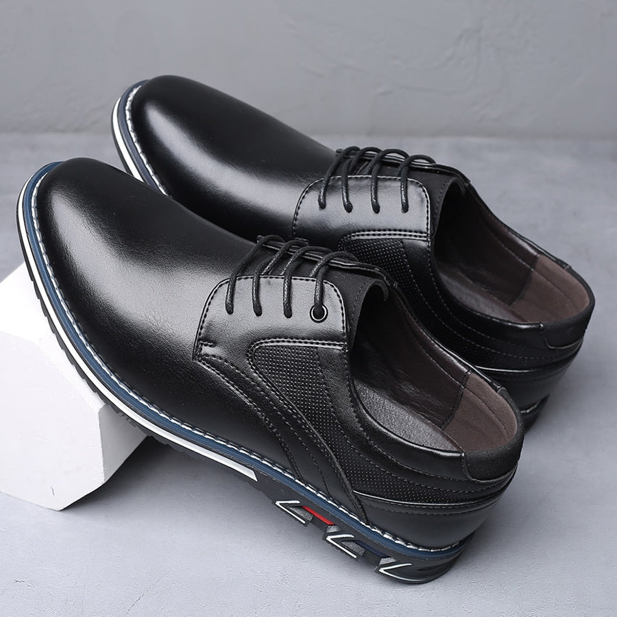 Chaussures de ville en cuir pour homme | Noir et marron