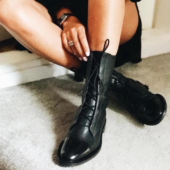 Bottes à talons hauts | Urielle noir, confort coussiné