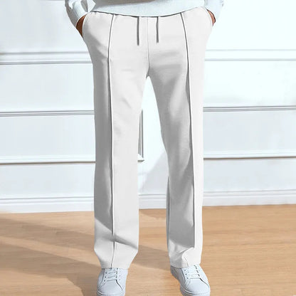 Pantalon homme coupe slim moderne, silhouette épurée et look soigné