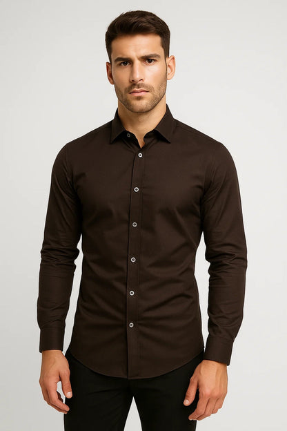Chemise homme ajustée | Manches longues, casual